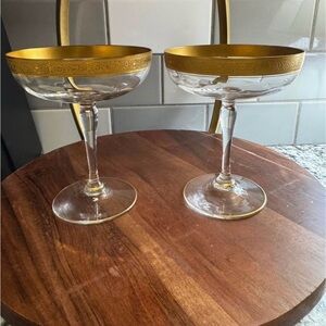 Vintage Tiffin Franciscan Champagne Glasses